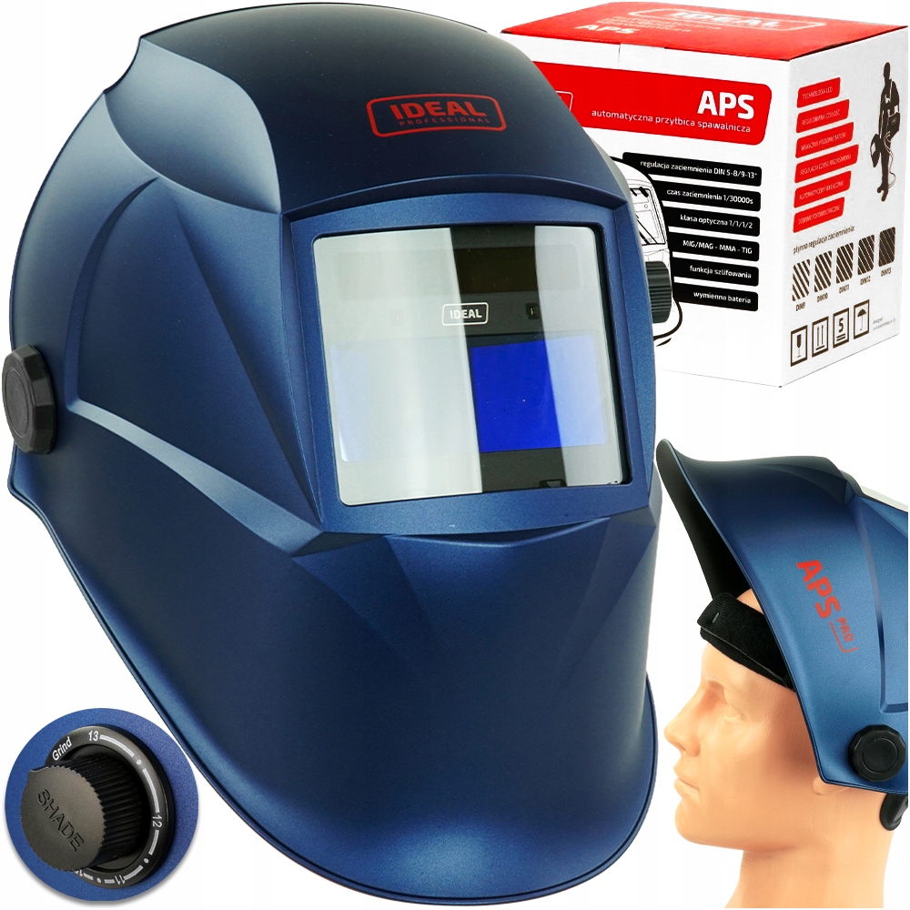 Przyłbica Maska Spawalnicza Auto Ideal Aps Pro 510G do spawarka Mig Tig Mma