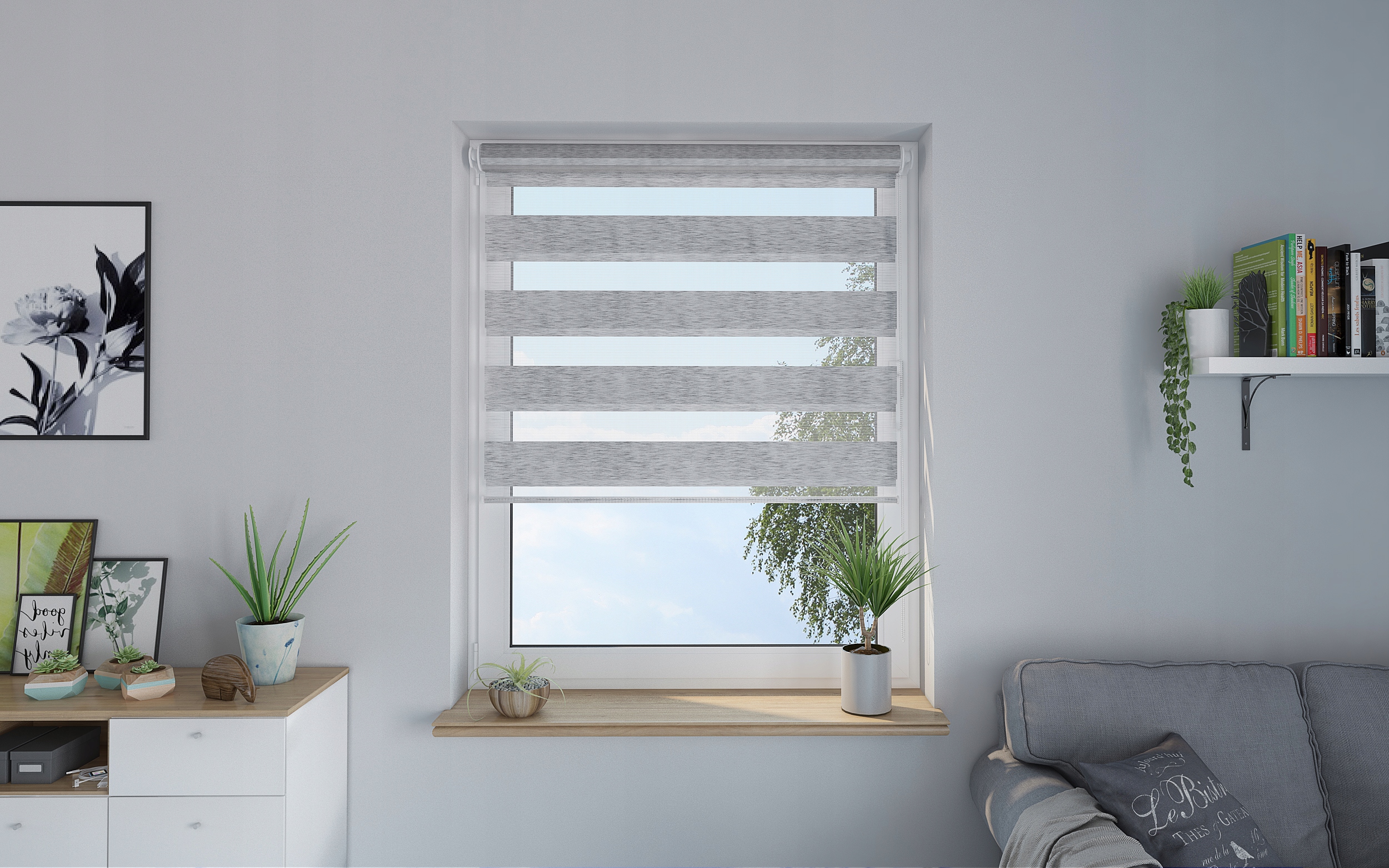 ROLETA DZIEŃ NOC PREMIUM BEZINWAZYJNA 117x230 CM Stan opakowania oryginalne