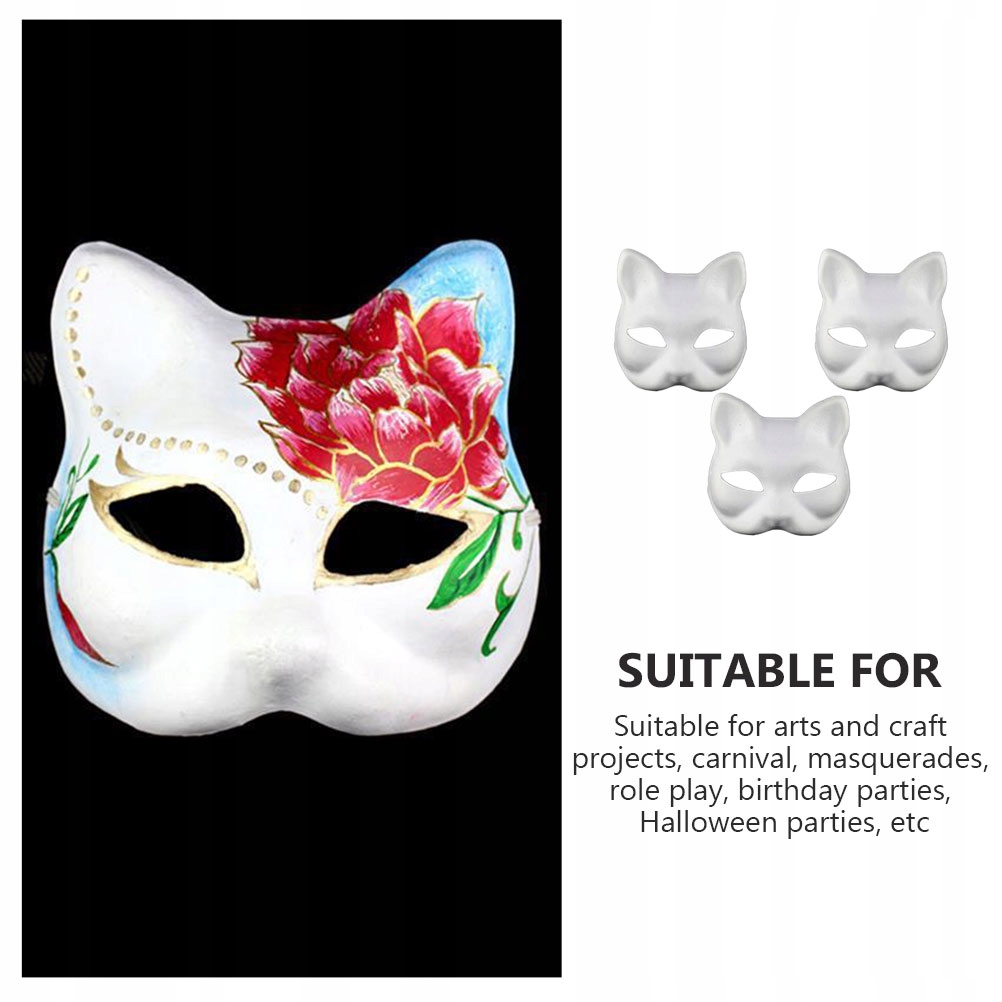 Maski Therian Ręcznie malowane maski Maska Halloween Marka bez marki