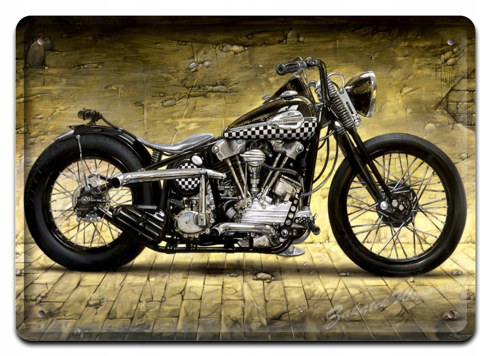 Harley-davidson Metalowy Szyld Obrazek #02237