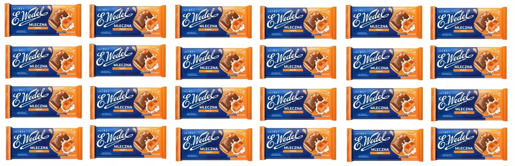 20x 100g Wedel czekolada mleczna toffi Karton