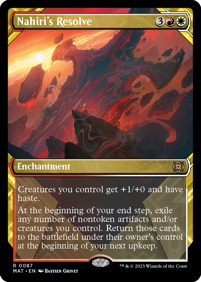 Mtg Nahiri's Resolve *Showcase* Foil (r)