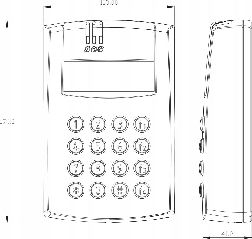 KONTROLER DOSTĘPU ROGER PR602LCD-O Kod producenta PR602LCD-DT-O