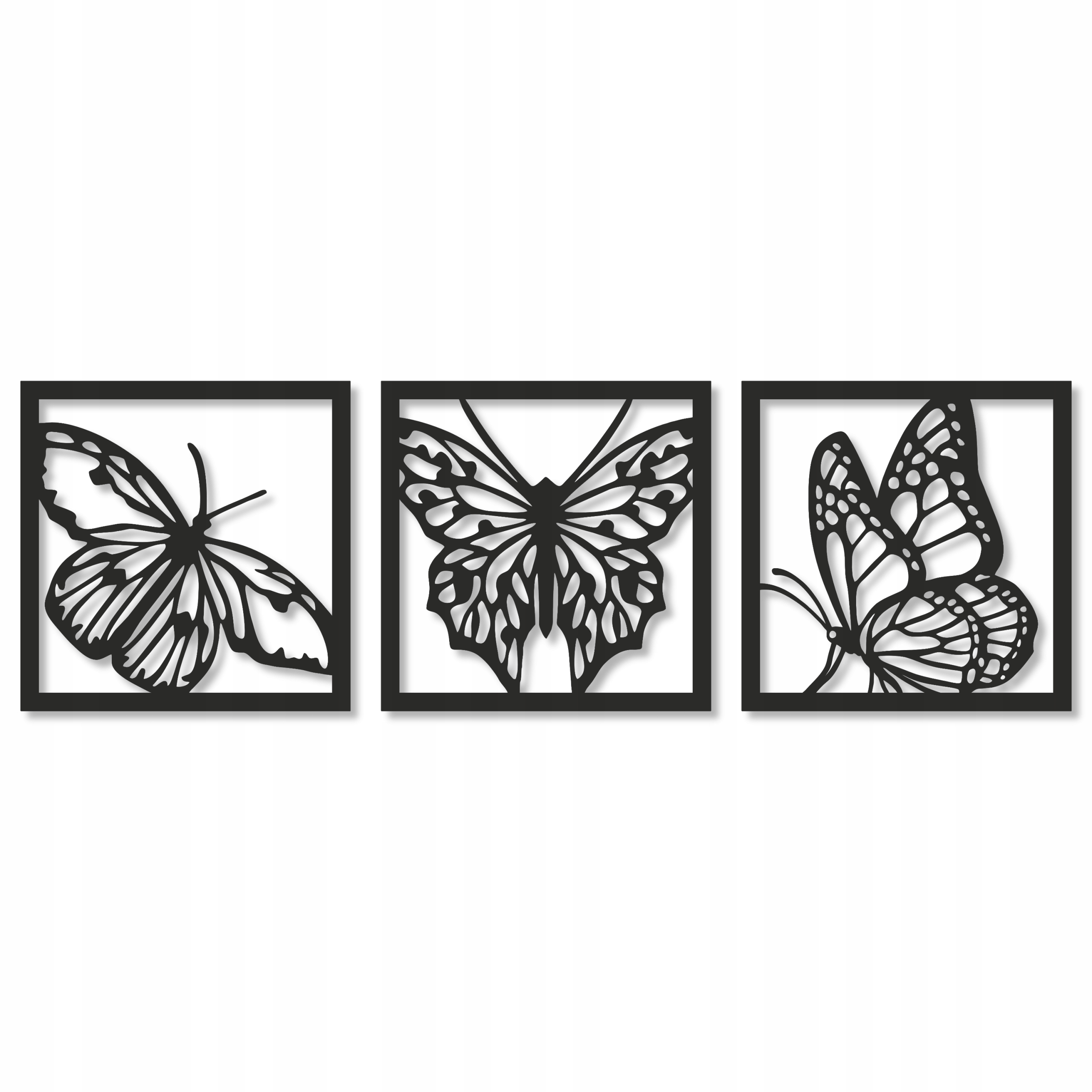 

Motyle Obraz Motyl Dekoracja Ścienna Ażurowa 120cm