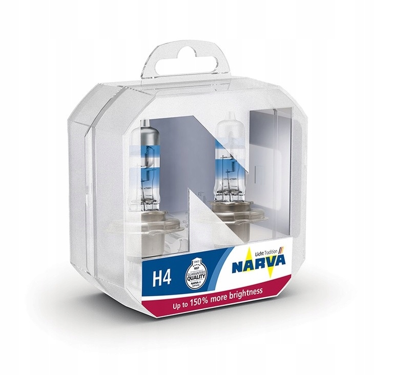 Narva H4 Range Power 150 +150% 12V 60/55W 2 szt żarówki samochodowe