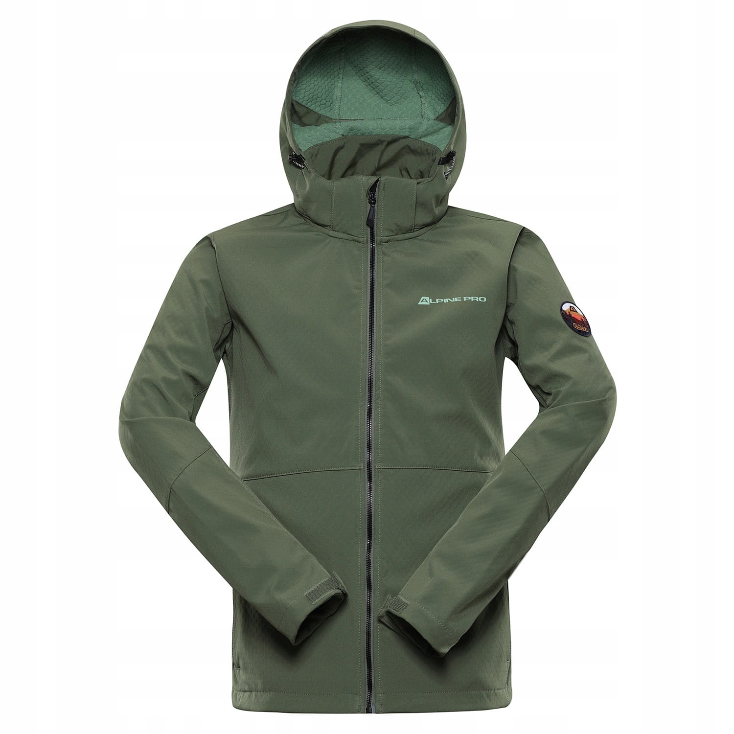 ALPINE PRO Kurtka trekkingowa męska softshell 8000 Merom zielony r.XXL