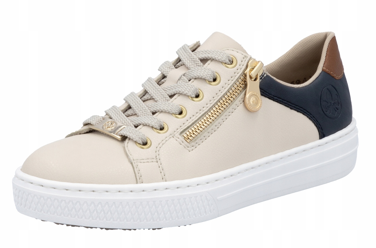 Rieker L59A1-60 vel.38 béžové dámské polobotky tenisky Memosoft