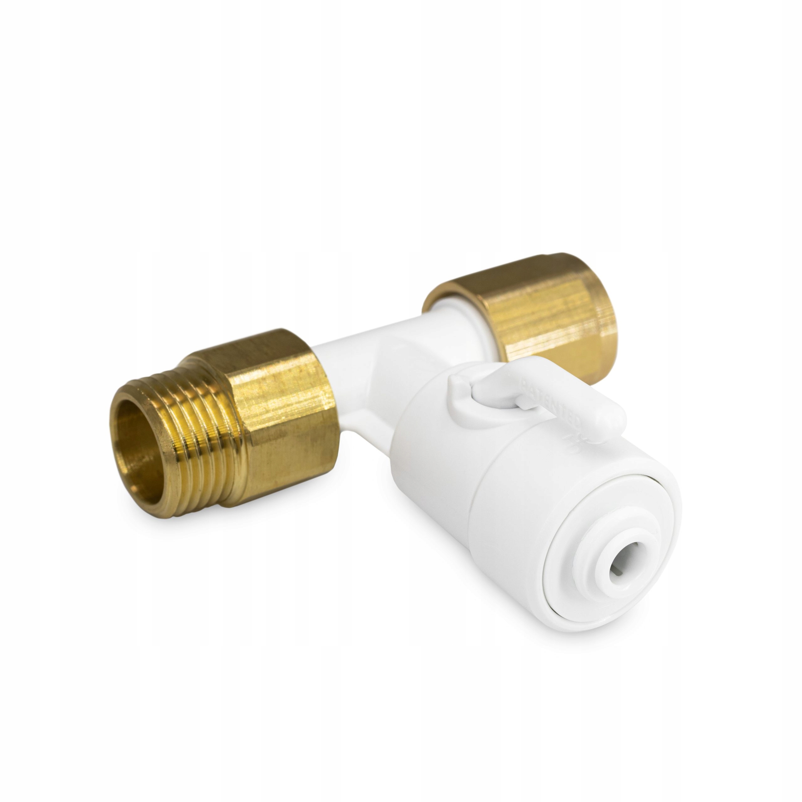 John Guest Úhlový Ventil T-rozdělovač 1/2 x 1/4