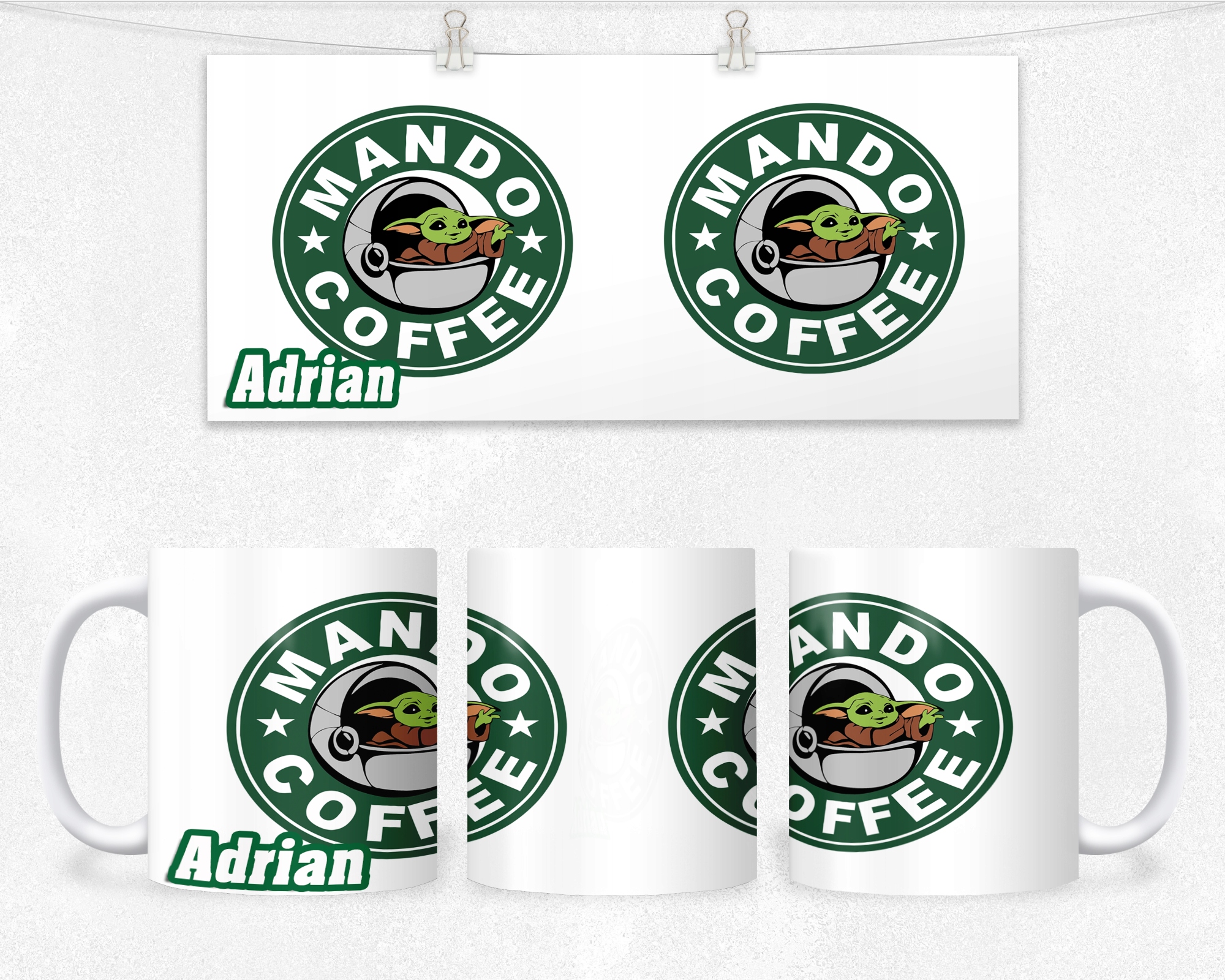 

Kubek Z Nadrukiem Rezent Star Wars Dla Fana+imię