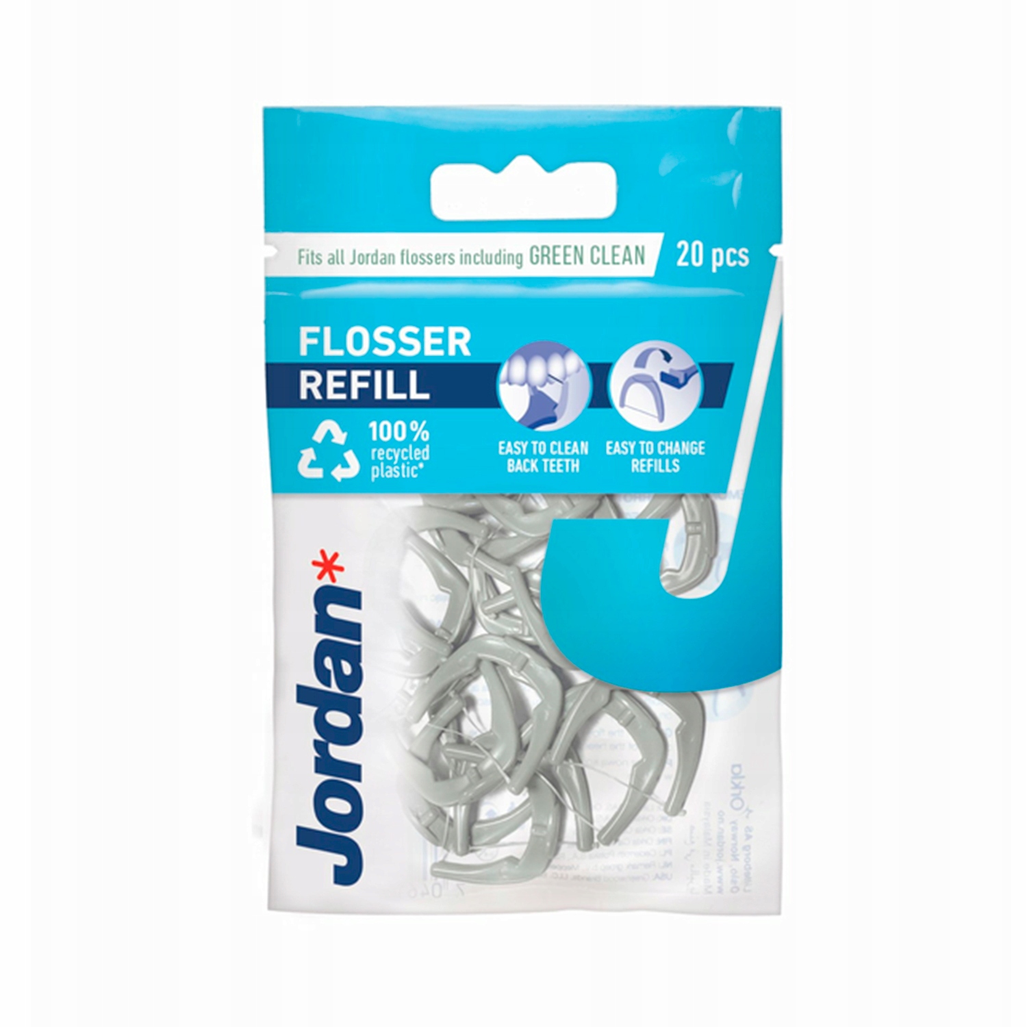 

Jordan flosser Refill wymienne końcówki 20 szt.