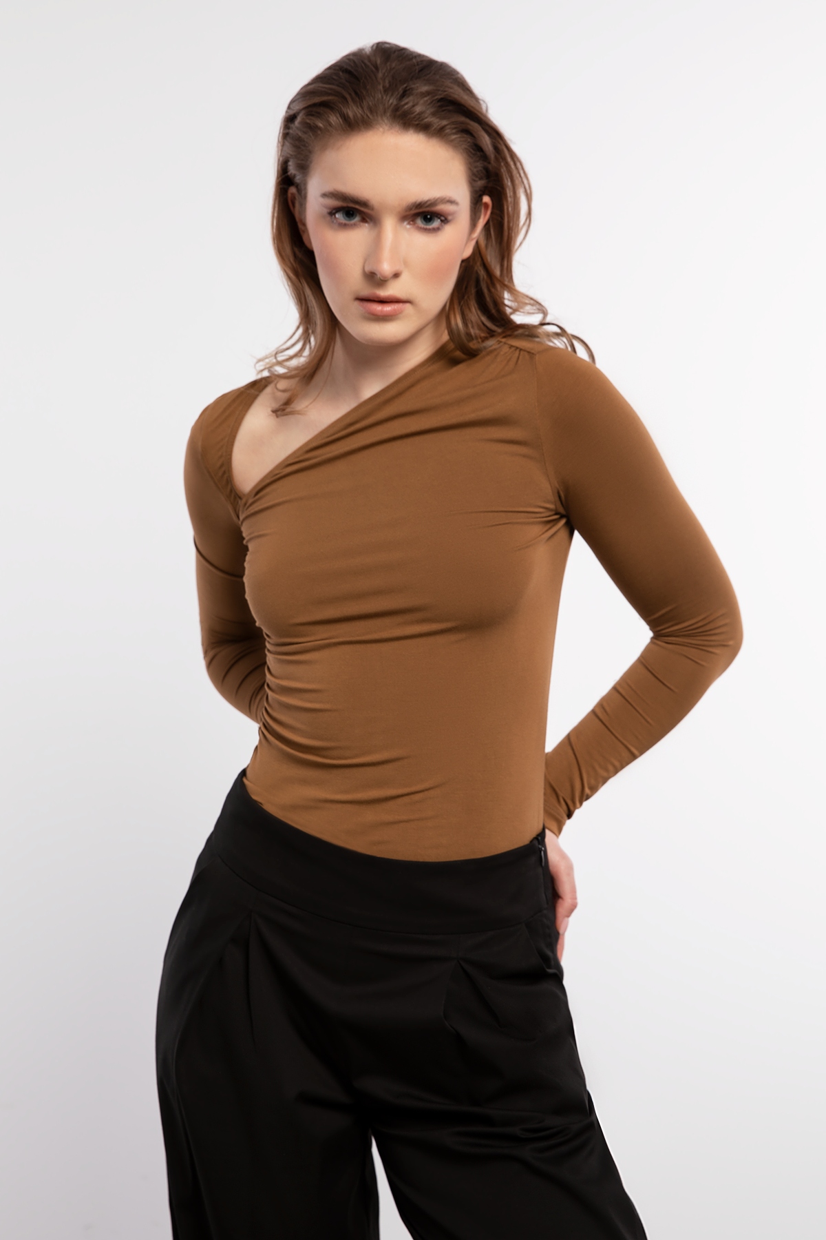 Dámská Halenka Noona s dlouhým rukávem MB06TAN (M)