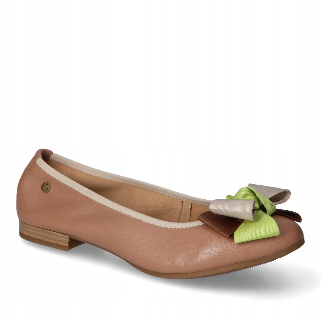 Dámské baleríny Maciejka Světle hnědá Lico Kožené 41