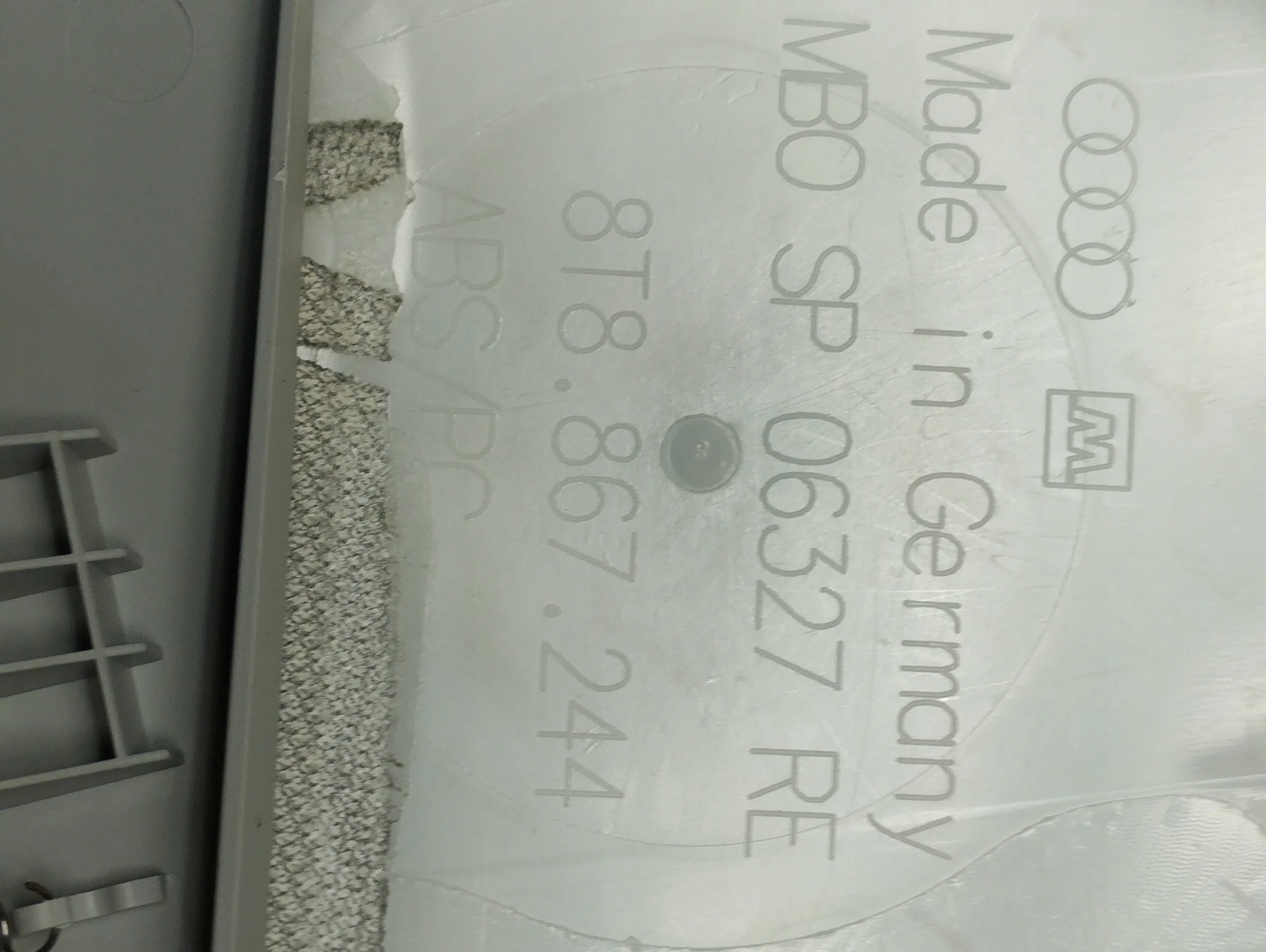 Audi A5 8T cover SLUPKA right 8T8867244