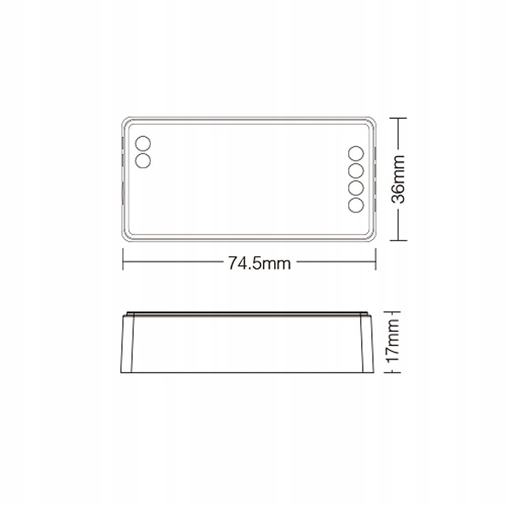 KONTROLER LED MILIGHT FUT035S+ STEROWNIK 2w1 35S i 36S TAŚMA LED MONO / CCT Marka Miboxer