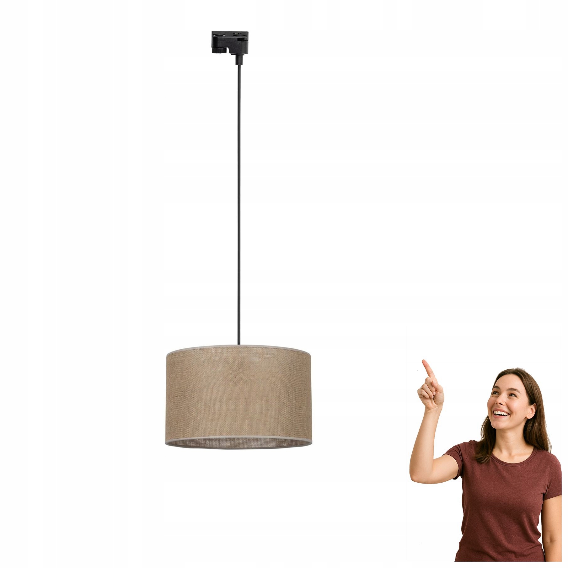1-fázová závesná koľajnicová lampa Tracer Juta 38 10668 Tk Lighting