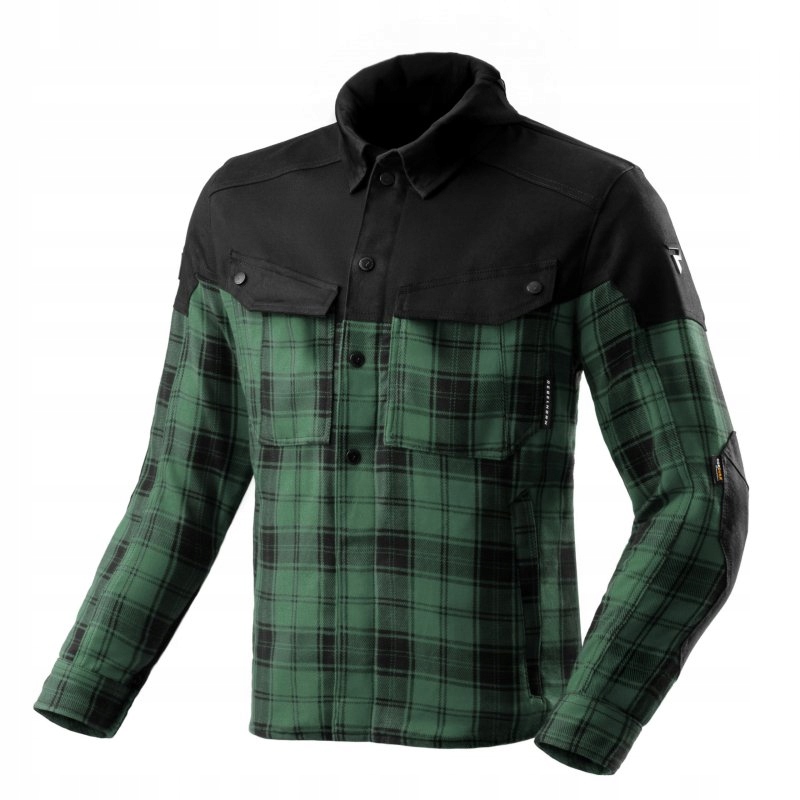 Košeľa Rebelhorn Shifter Black/green XL