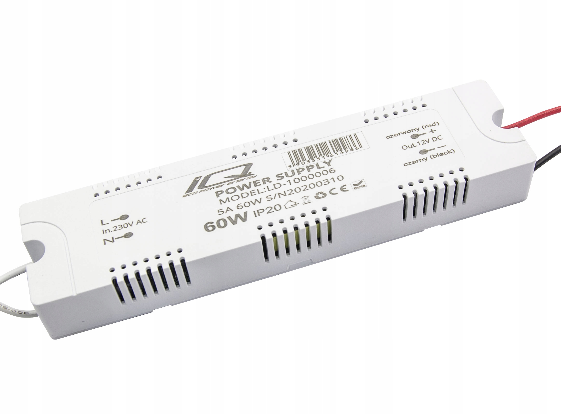 

Zasilacz Meblowy Mini Pla 12V 5A 60W IP20 taśm led