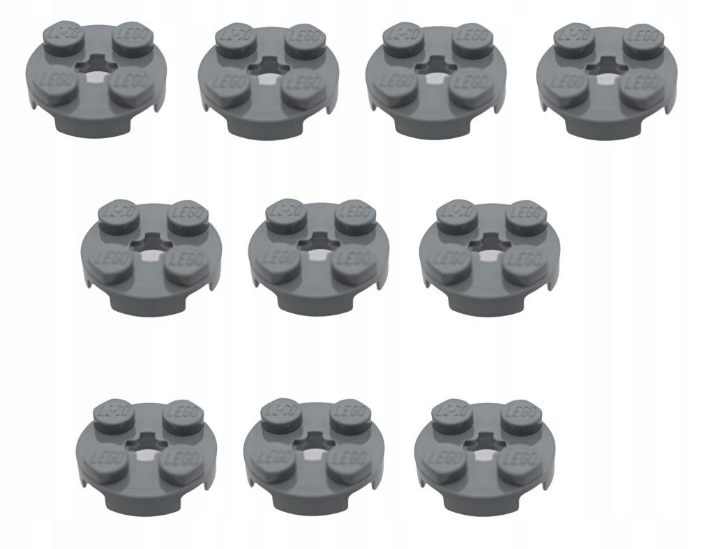 

Lego Płytka Okrągła 2X2 C Szary 4211042 4032 10szt