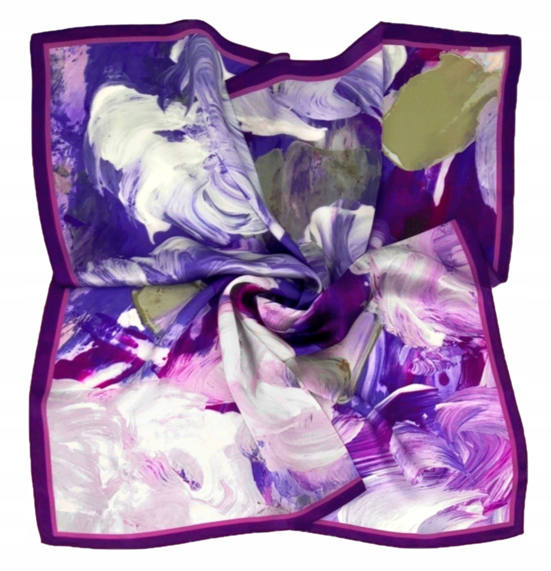 Hedvábný Šátek 100% Přírodní Hedvábí, Morušová Barva, Značka Kvality