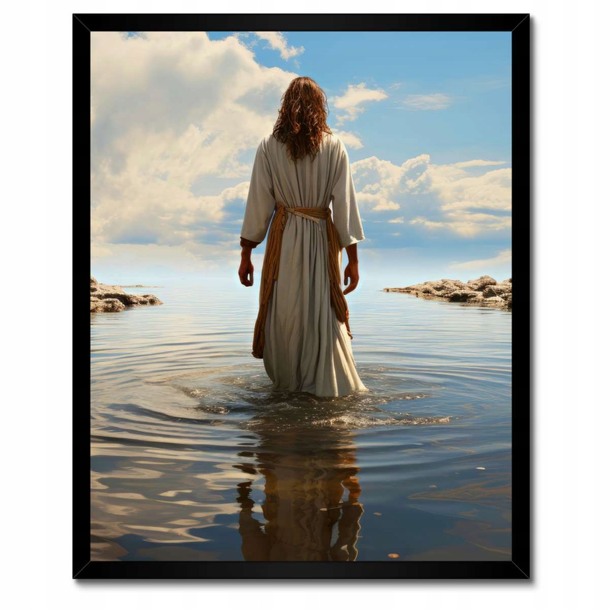Plakáty v rámu 40x50 Ježíš na vodě