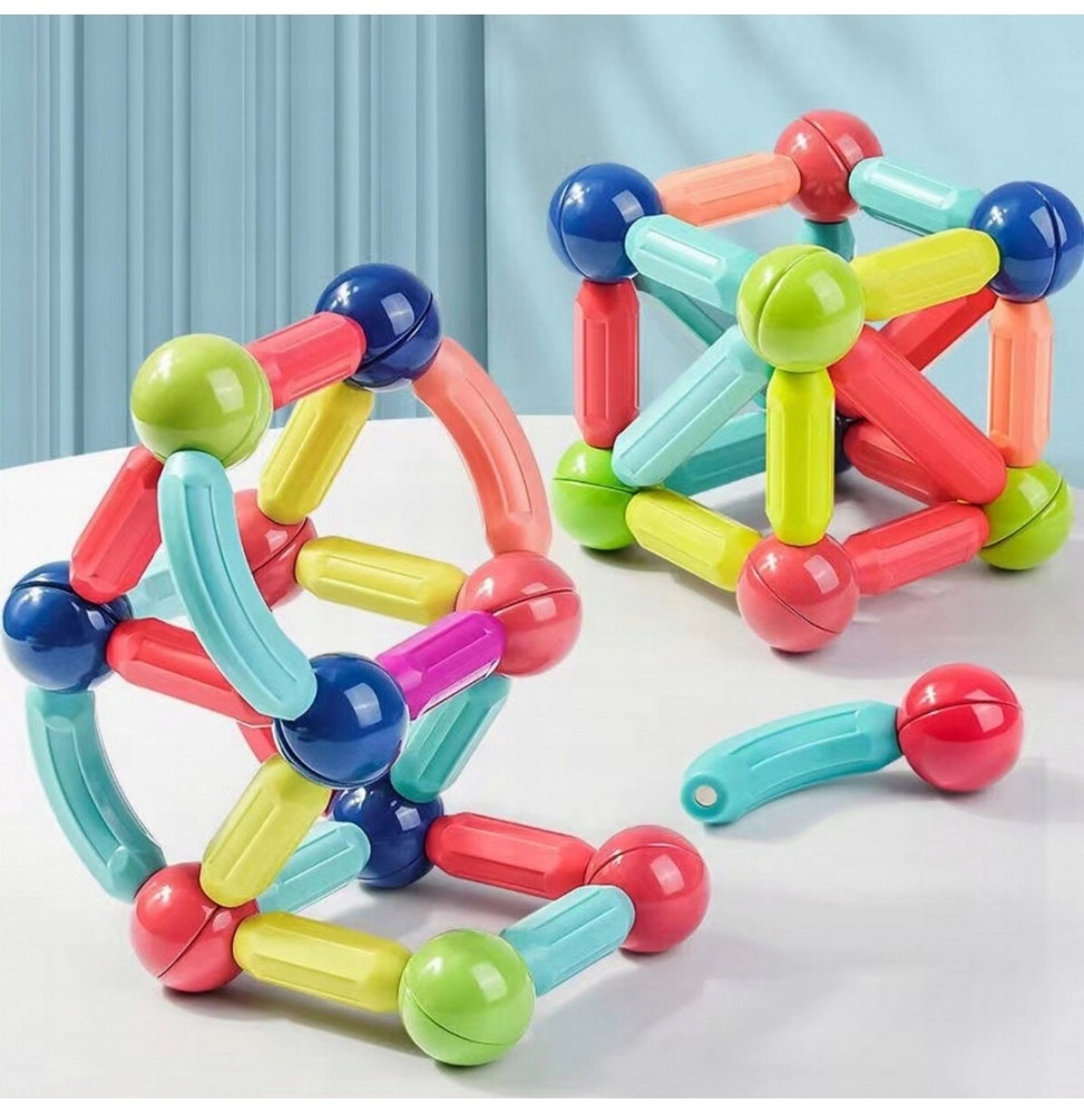 KLOCKI EDUKACYJNE MAGNETYCZNE KONSTRUKCYJNE MAGNETIC STICKS JAKOŚĆ Marka AiM