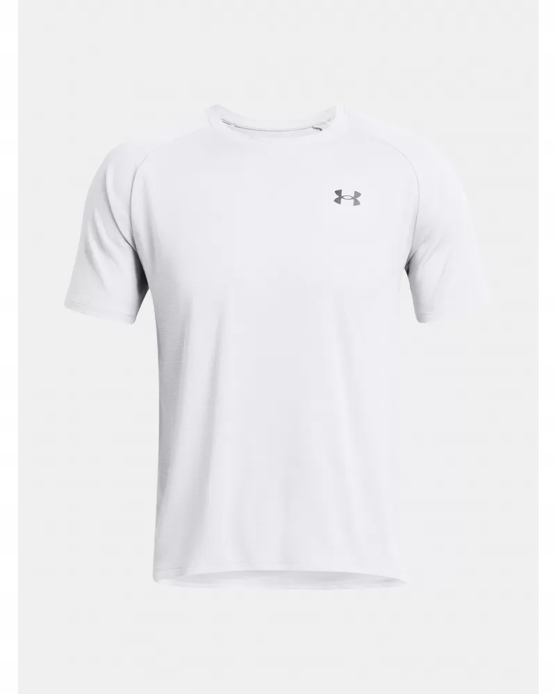 Koszulka T-shirt Męski Treningowy Under Armour Szybkoschnący Biały M