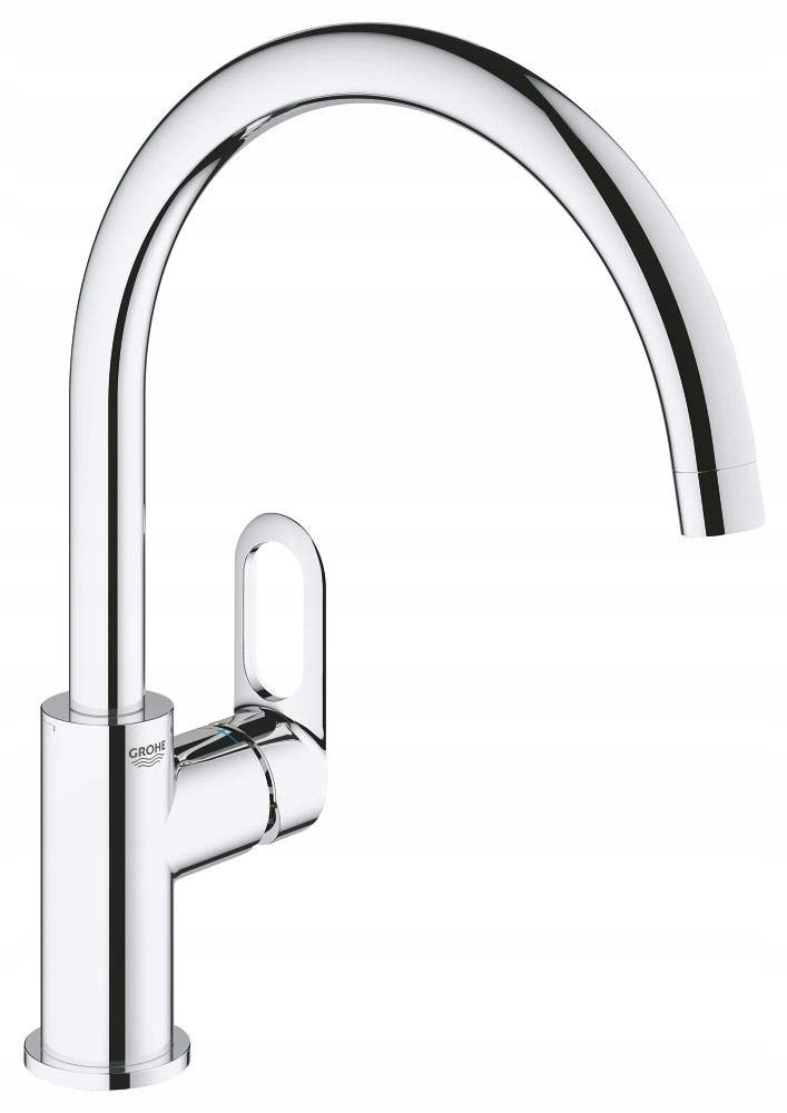 Stojanková kuchynská batéria Grohe Start Flow strieborná