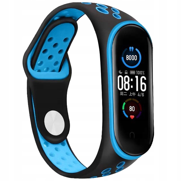 

Xiaomi BAND5 BAND6 opaska zamienna Miękka Dziurki