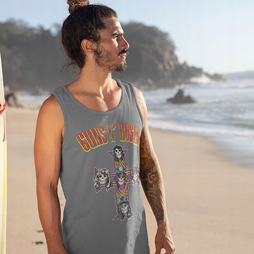 TANK TOP HORROR/ROCK GUNS N ROSES CROSS ARCH Rozmiar M