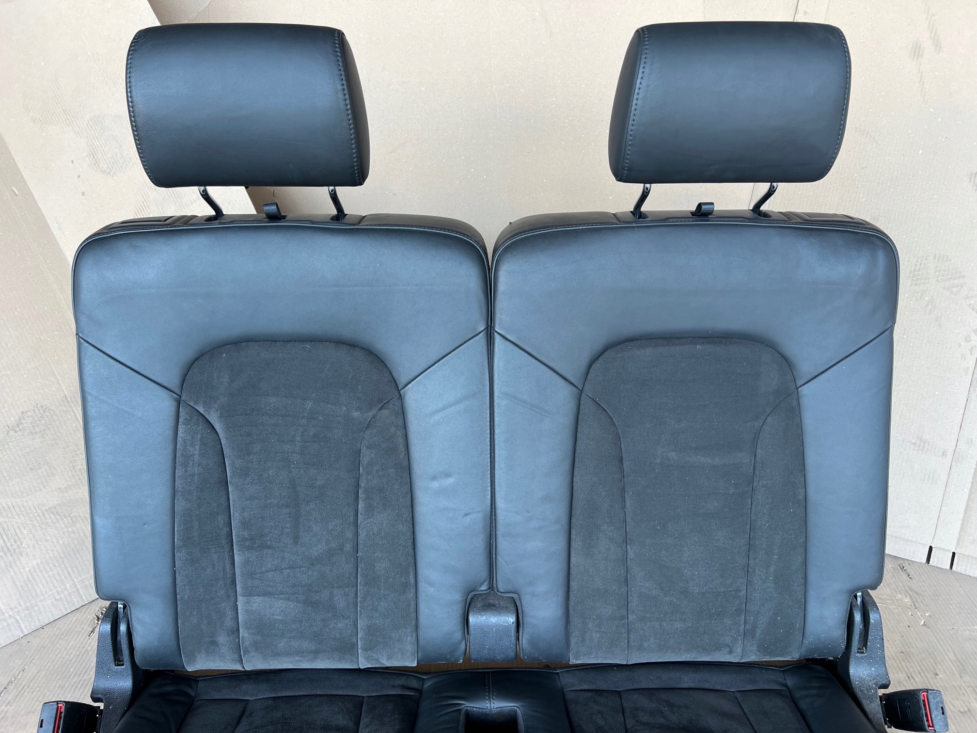 AUDI Q7 4L Sitz III 3 RZAD Halbleder