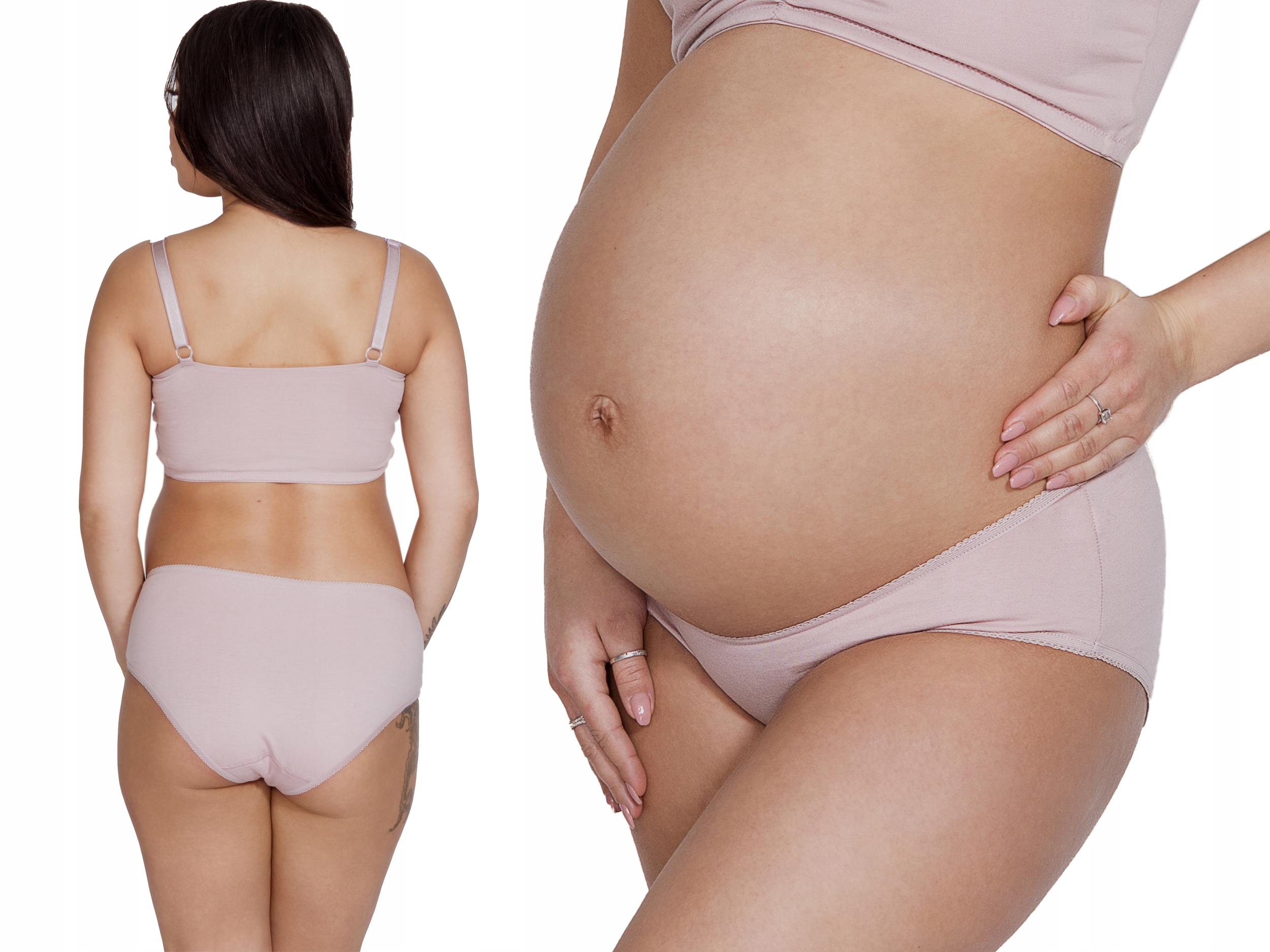 

Mitex Mama Majtki Ciążowe Bawełniane Różowy XL
