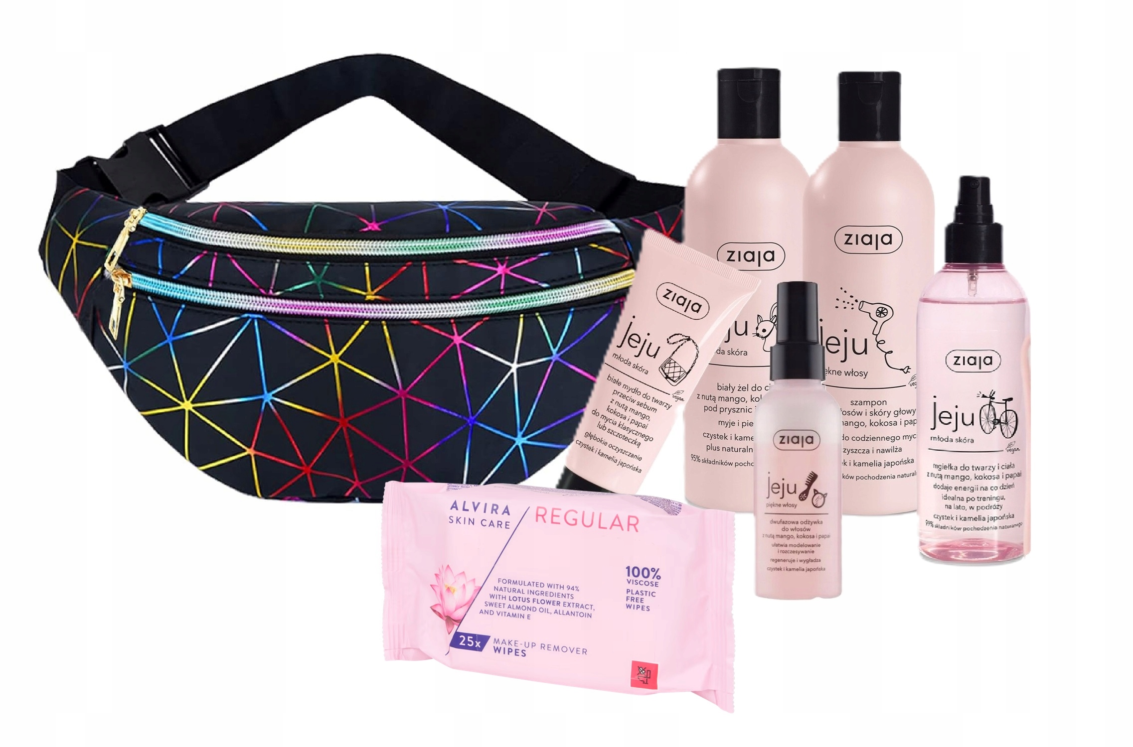 Ziaja Jeju Różowy Zestaw Kosmetyków Nerka Biodrówka