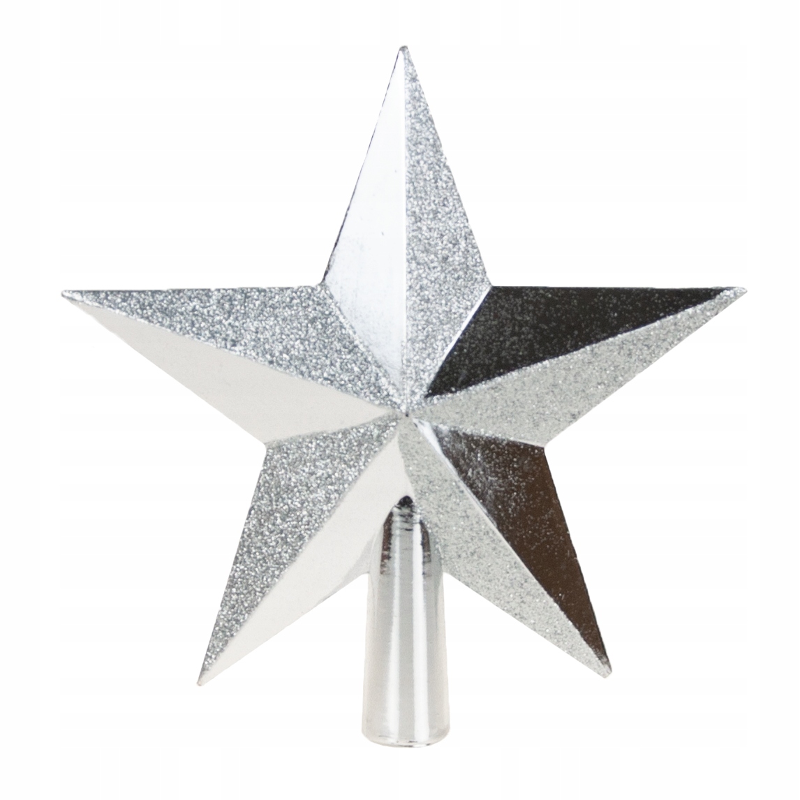

Gwiazda Czubek Choinkowy Srebrny Brokatowy Czub