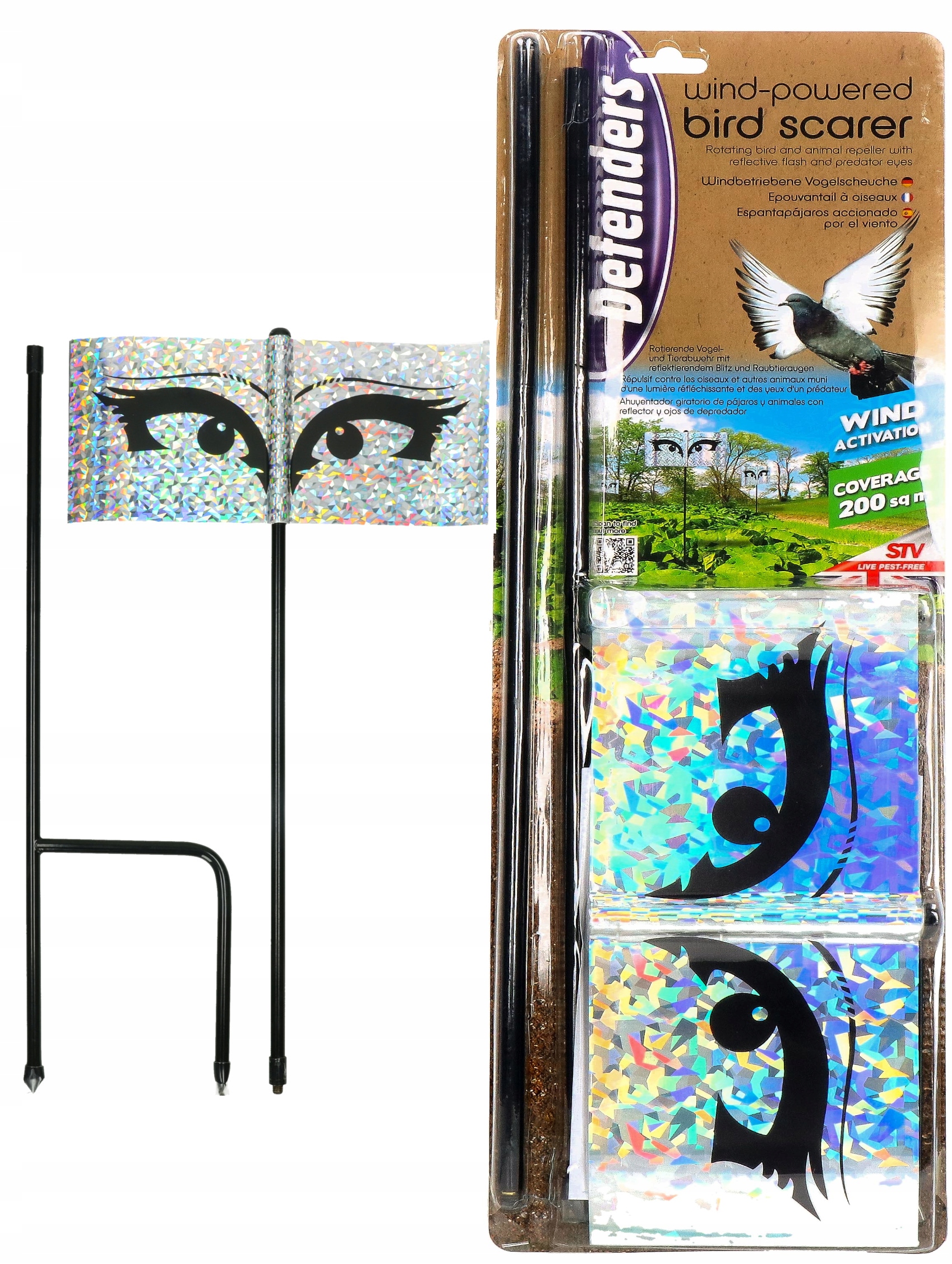 

Odstraszacz Szpaków I Mew Ruchome Oczy Stv 924