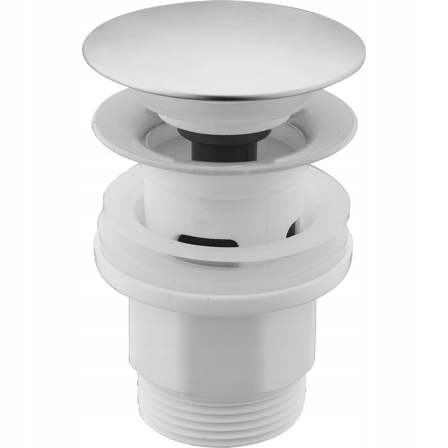 Korek do umywalki z przelewem Klik szary Marka OBI