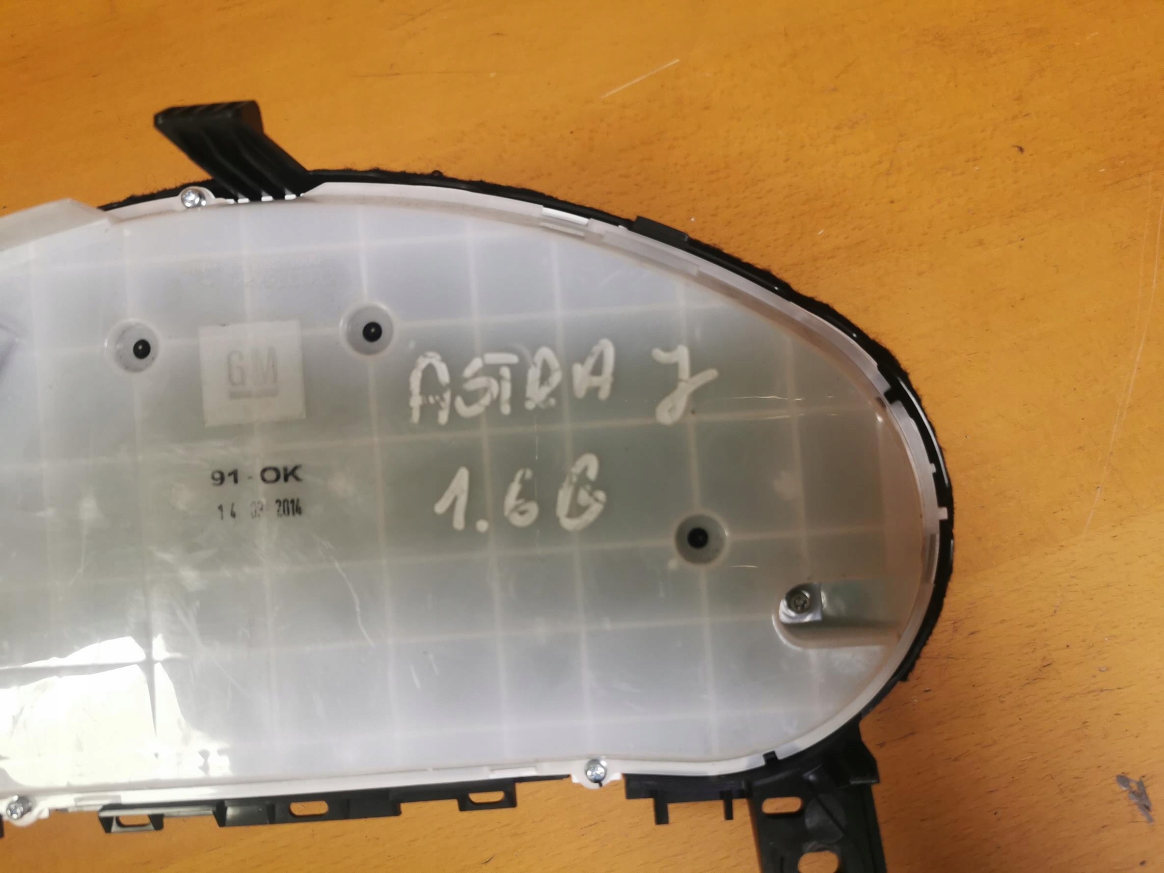 dials dials OPEL ASTRA J 1.6B 13433771 09-15 UK
