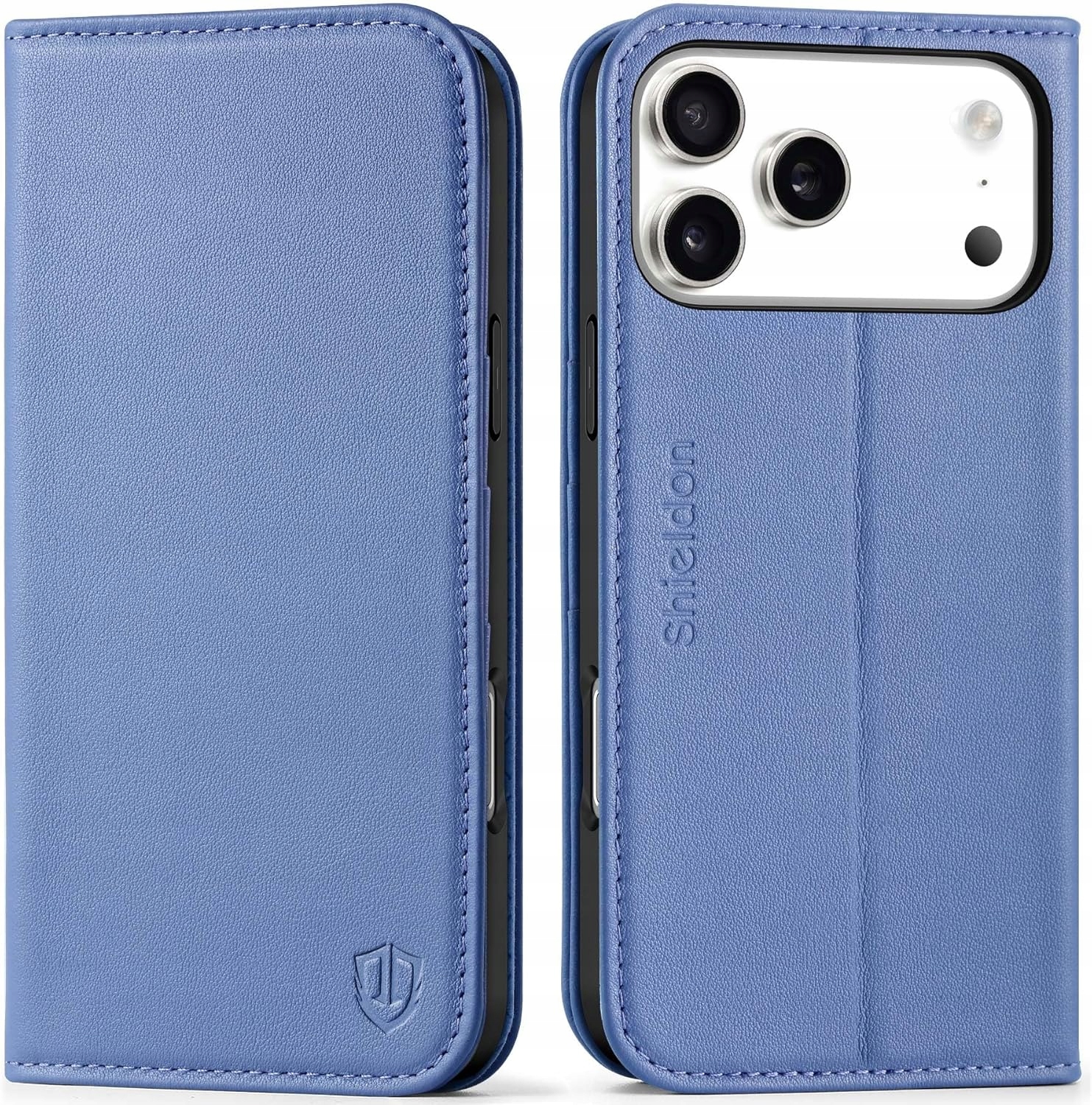 Pouzdro Shieldon pro iPhone 17 Pro Max 6,9" Pravá Kůže peněženka