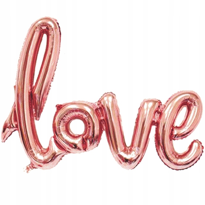 

Balon Foliowy Napis Love Rose Gold Ślub 70x100