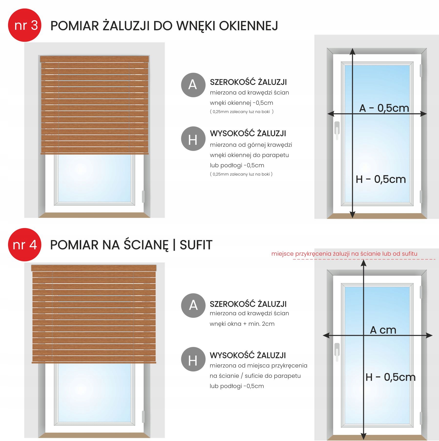 ŻALUZJE DREWNIANE 25mm | rolety na wymiar Szerokość lameli 25 mm