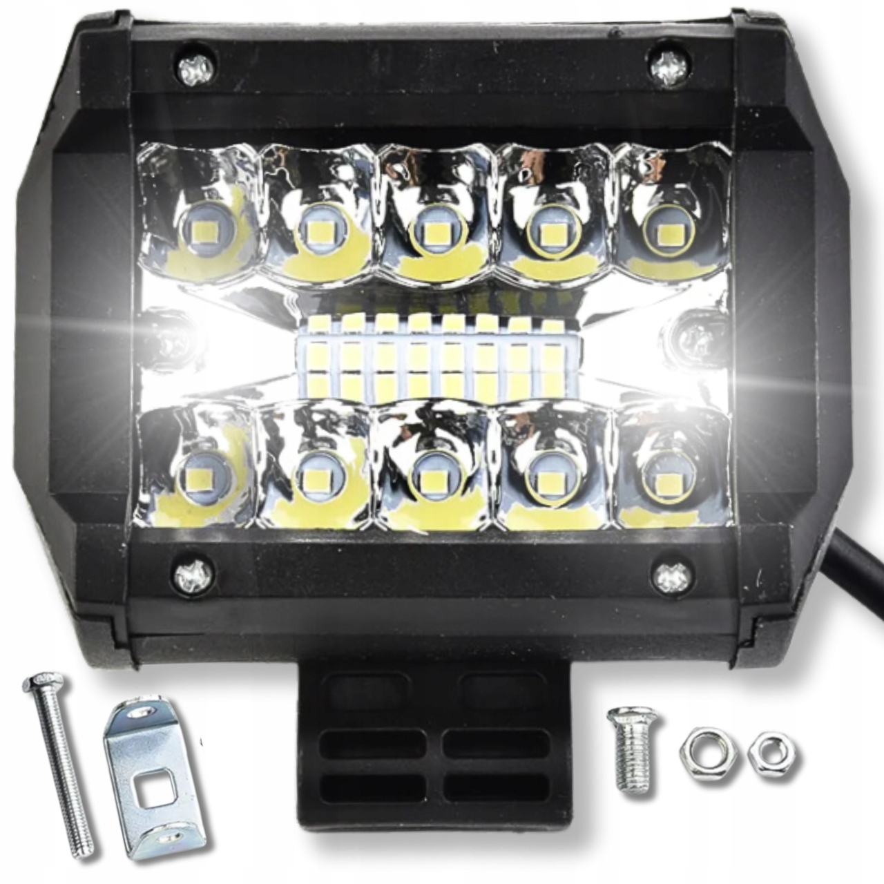 LAMPA ROBOCZA LED SZPERACZ 60W 12V HALOGEN REFKLEKTOR SAMOCHODOWY