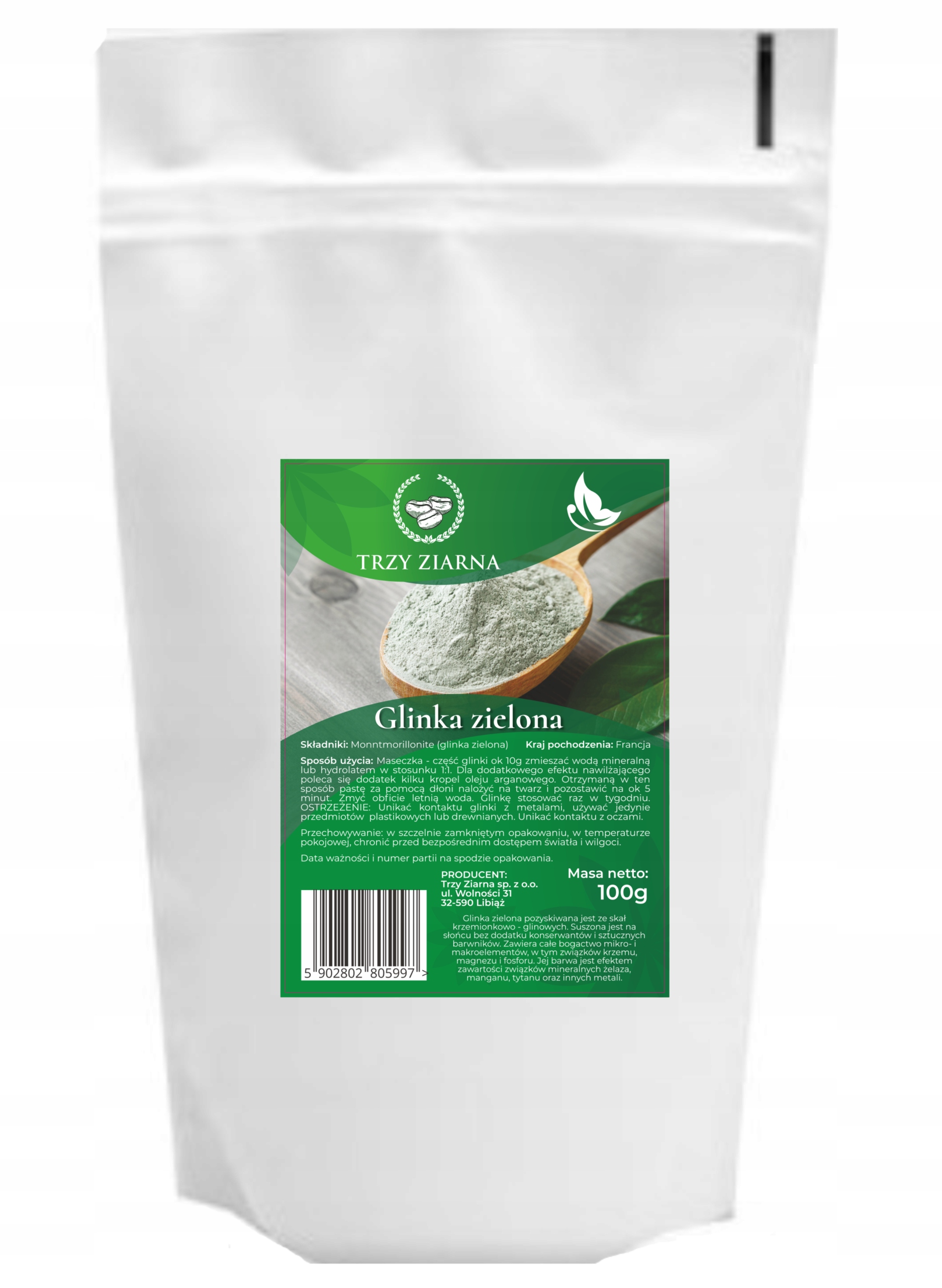 

Glinka Zielona 100G Naturalna Vitalactive_pl