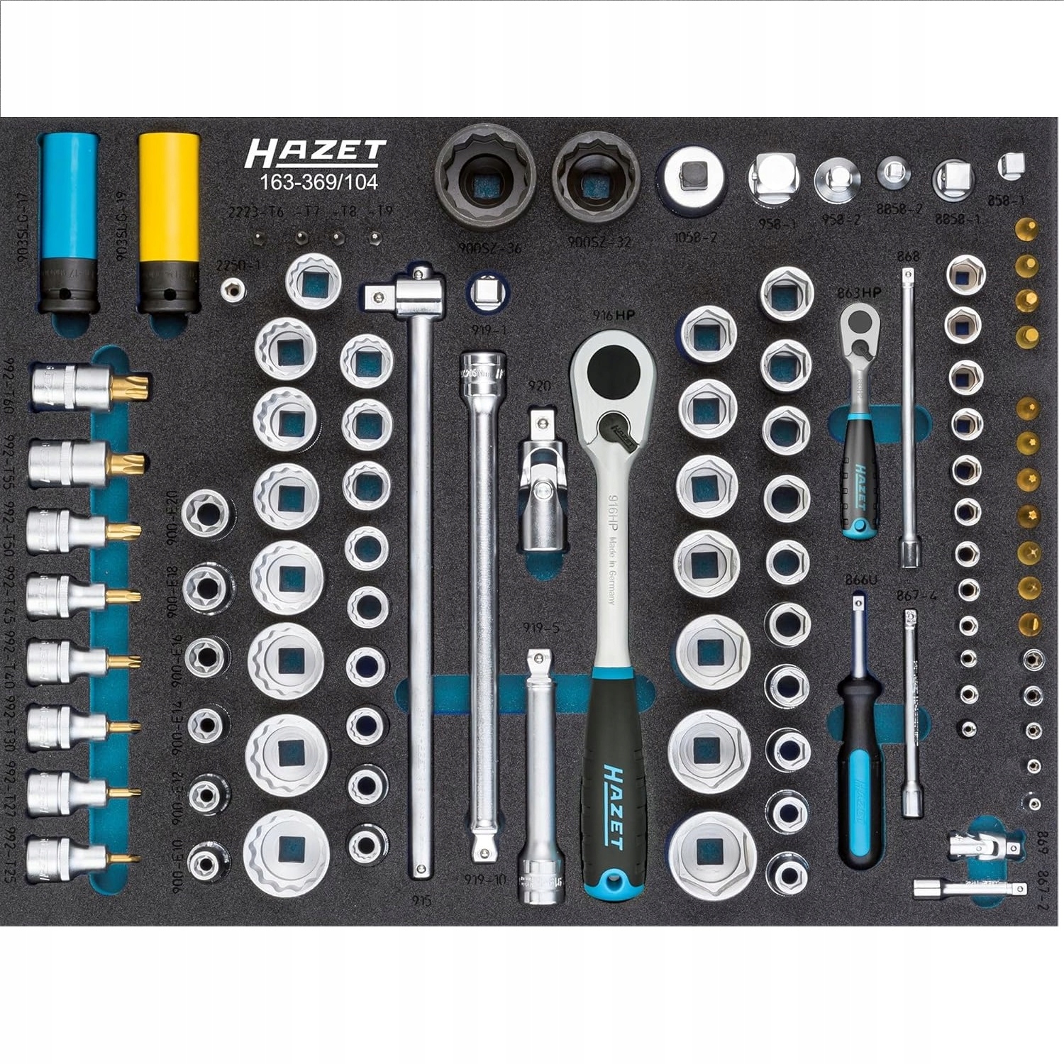 Sada nástrčných kľúčov Hazet 163-369/104