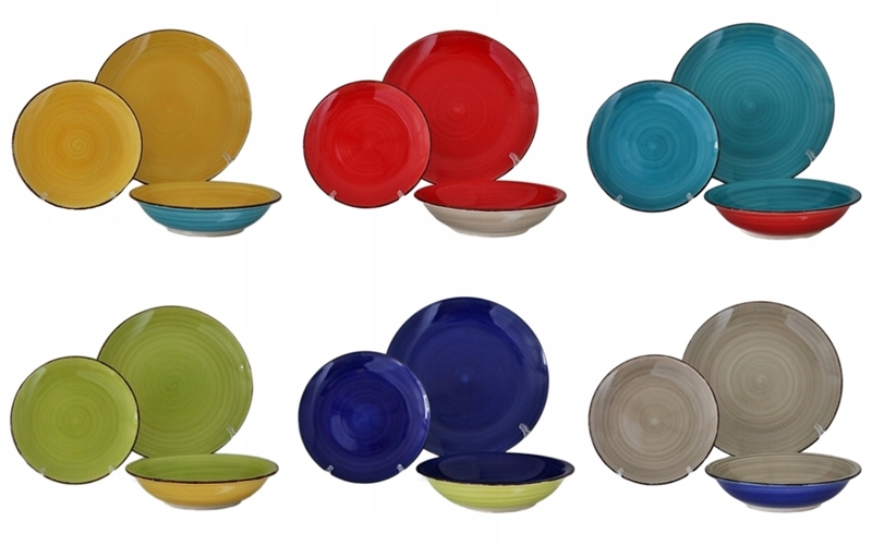 

Zestaw Obiadowy 18 Baita Barcelona talerze 6 osób