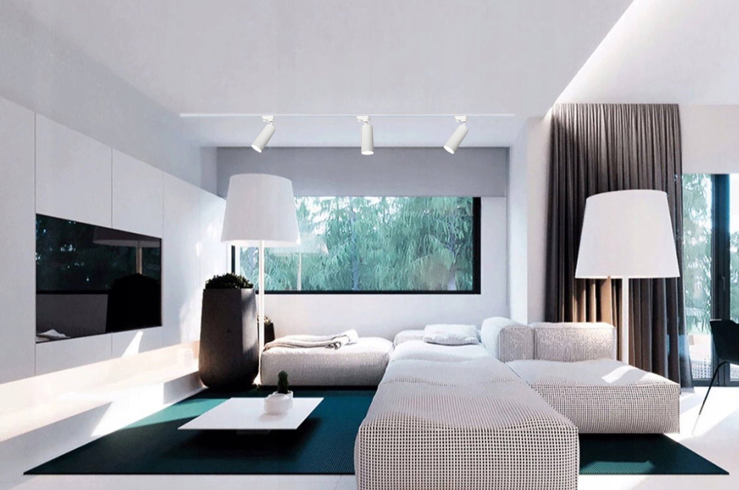 Reflektor 1xGU10 3Fazowy do szynoprzewodu biały Marka ML