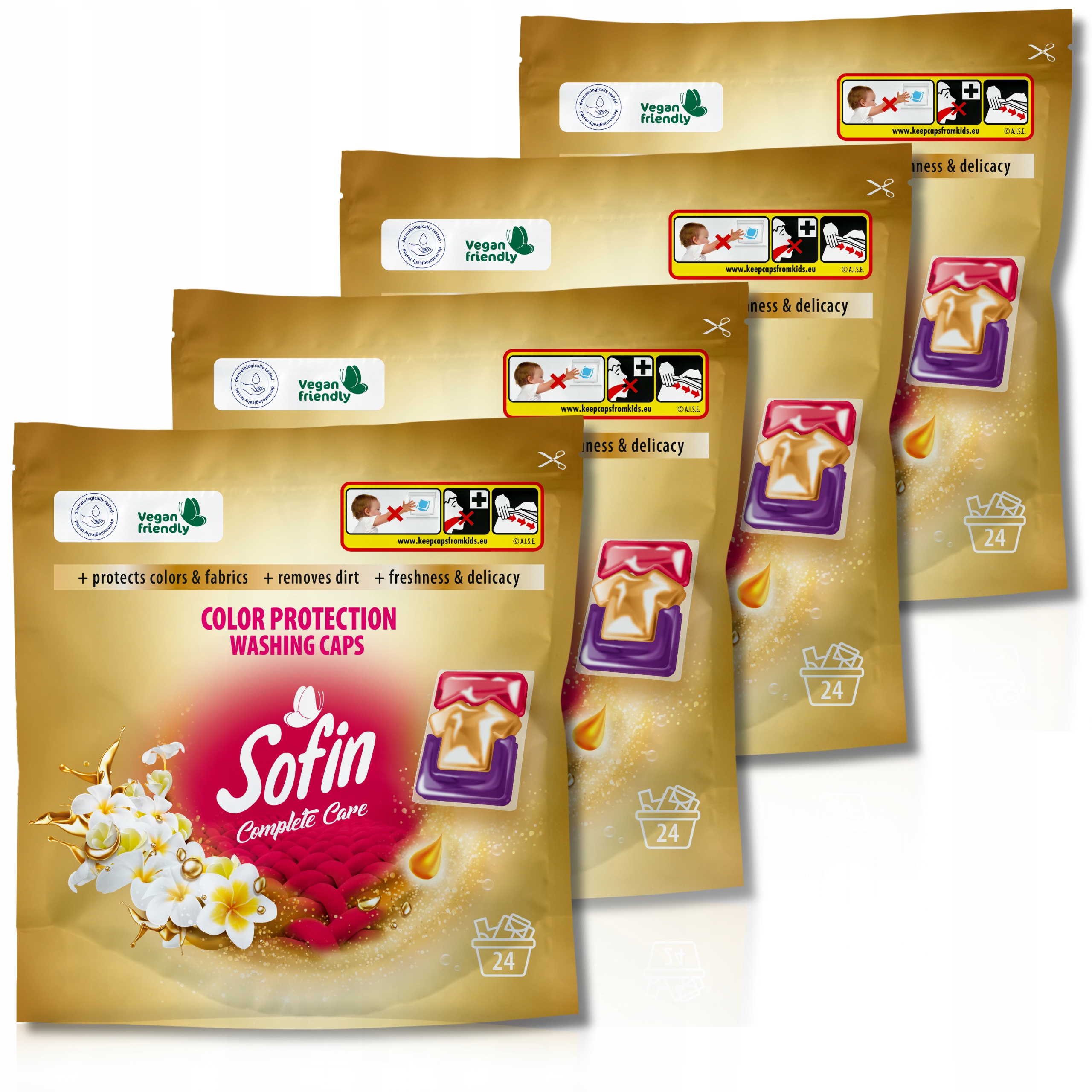 Levně Kapsle na praní Color Sofin Care Protection 96