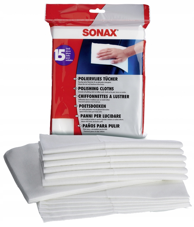 

Sonax Fizelinowa Ściereczka Polerska 15 Szt