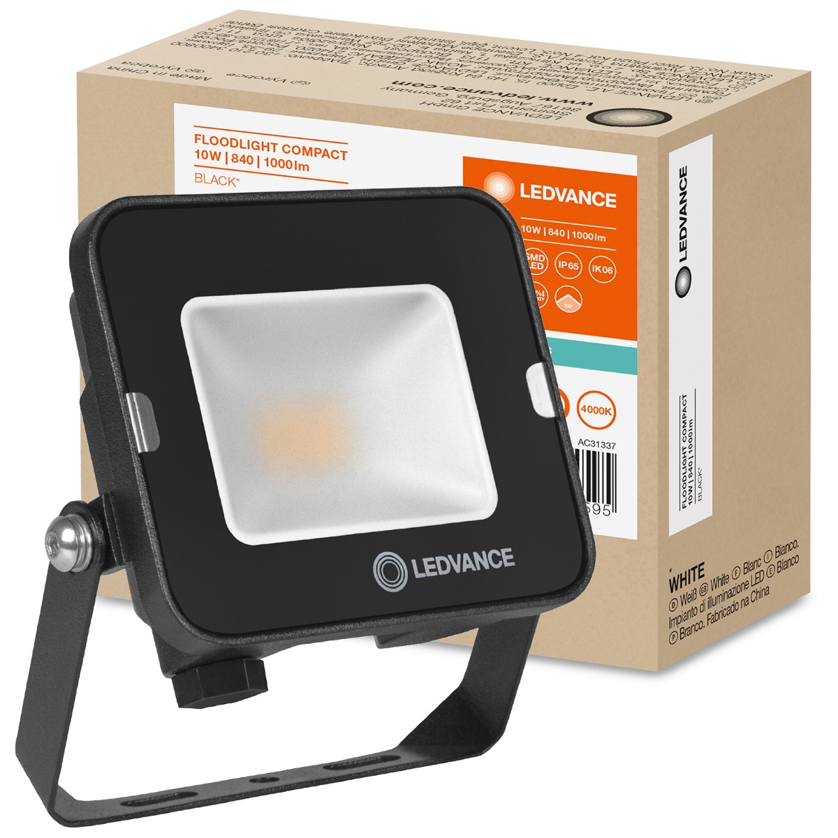 

Naświetlacz Halogen Led 10W 4000K Czarny Ledvance
