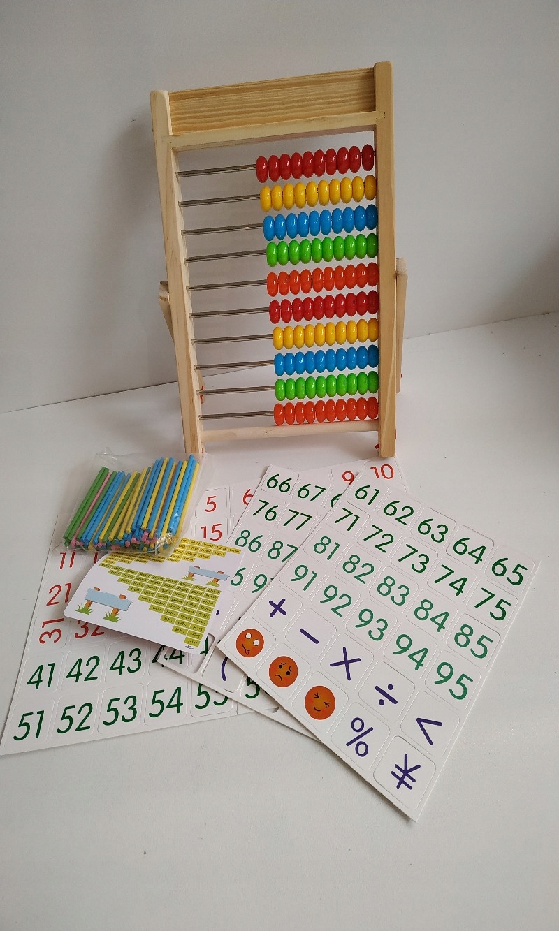 LICZYDŁO DLA DZIECI DO SZKOŁY ZESTAW COTTONIX Rodzaj liczydło