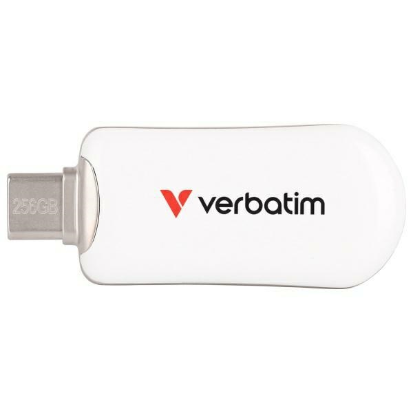 Pendrive Verbatim Plectra 256GB Usb-c fehér/white 30230