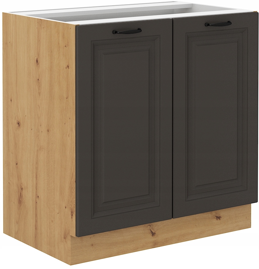 Szafka kuchenna dwudrzwiowa 80 cm frezowana SPRING